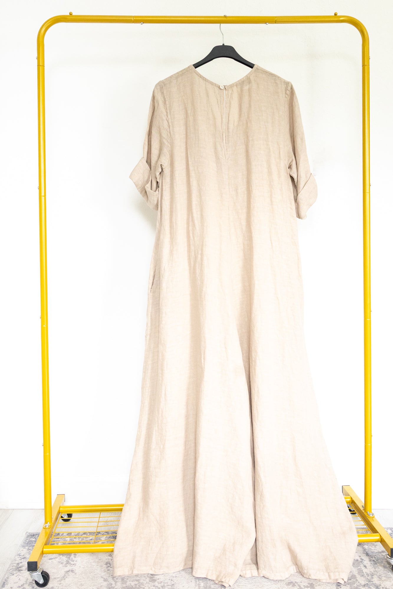 Beige Linen Jumpsuit