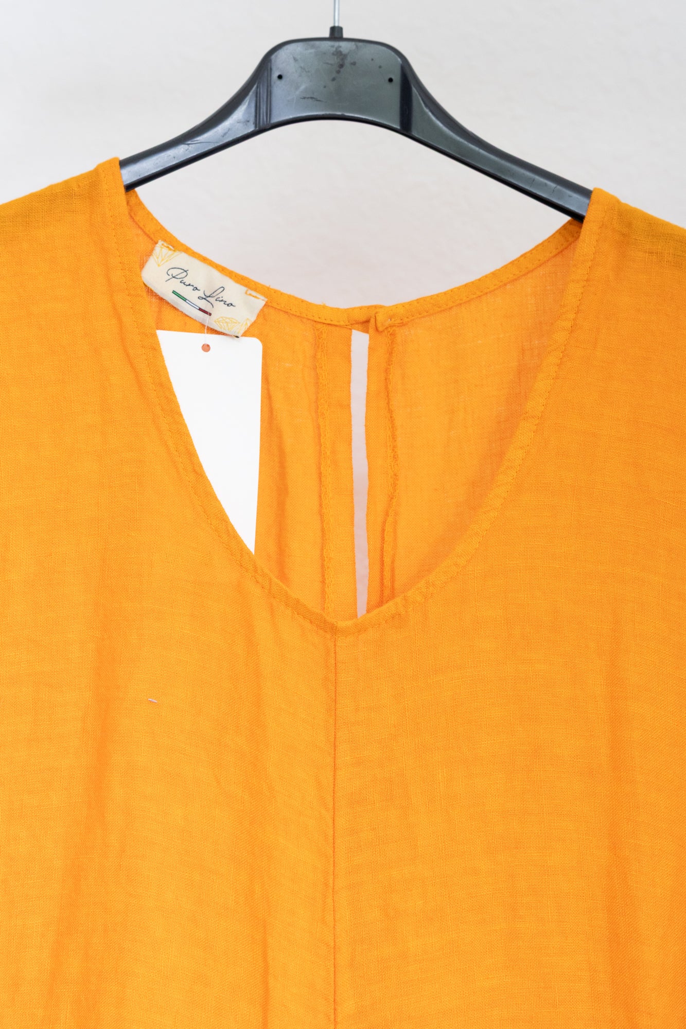 Orange linen Jumpsuit
