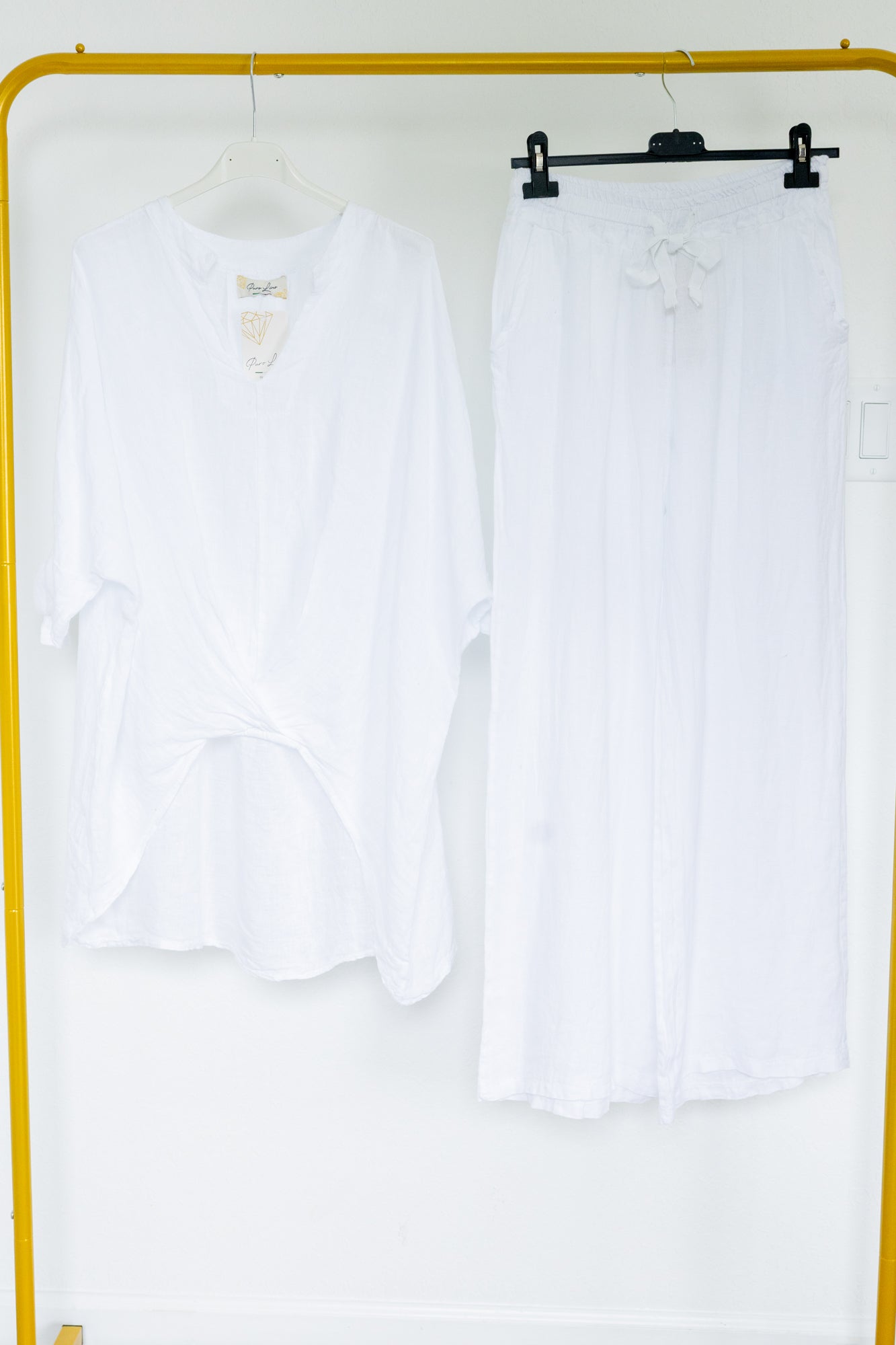 White Linen Set