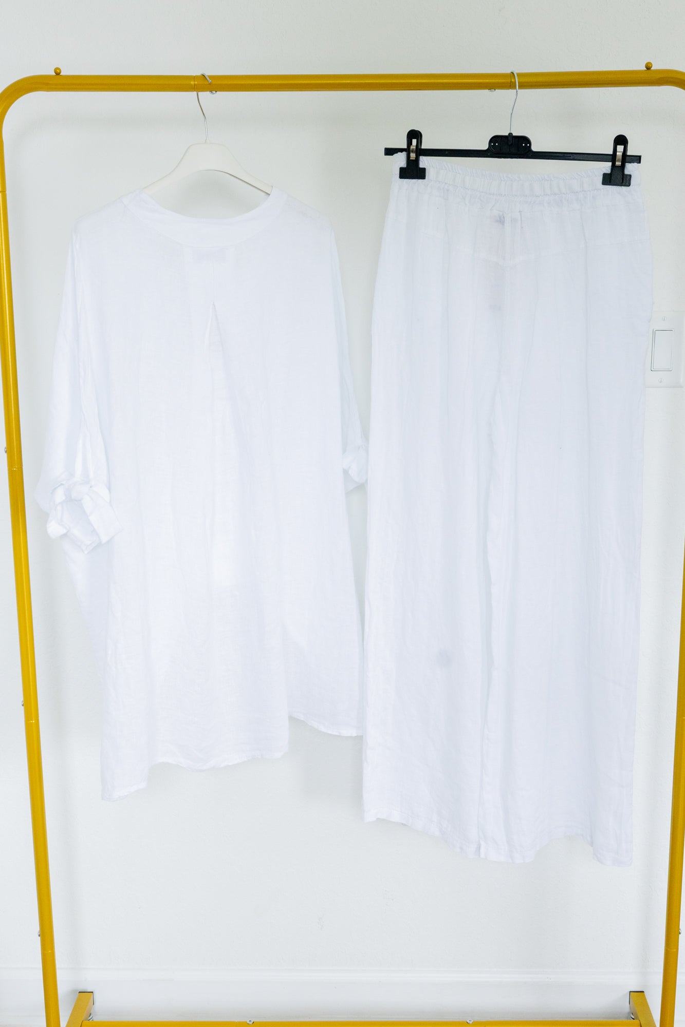 White Linen Set