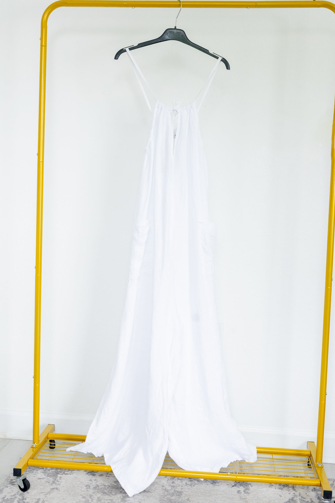 White Linen Jumpsuit