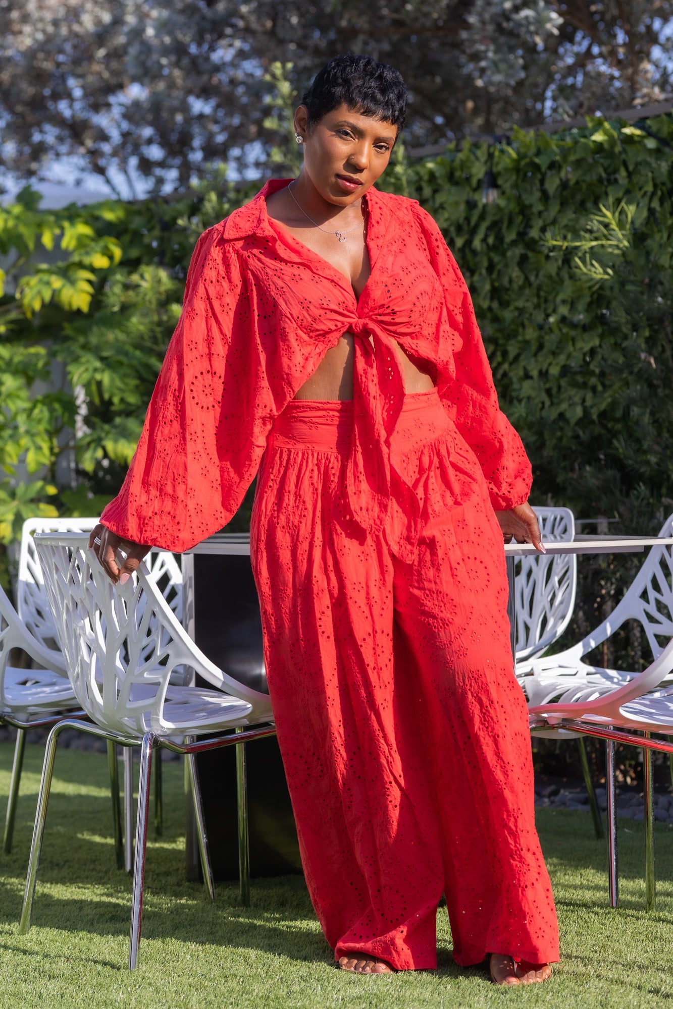 Red cotton set