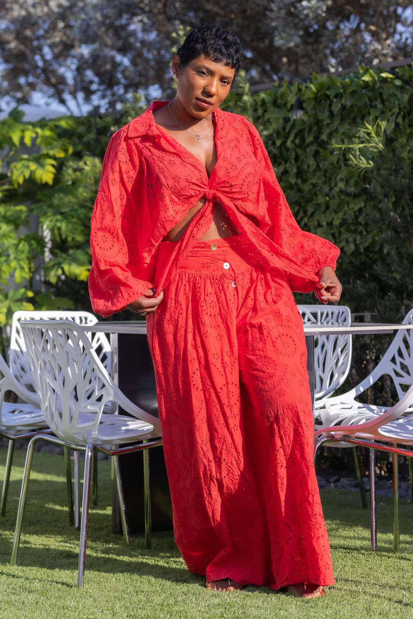 Red cotton set
