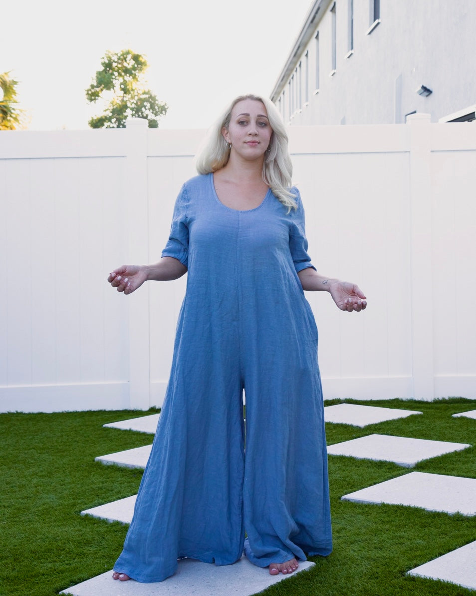 Sky Blue Jumpsuit