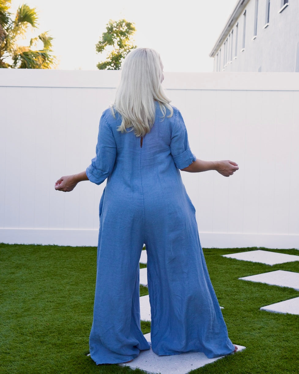 Sky Blue Jumpsuit